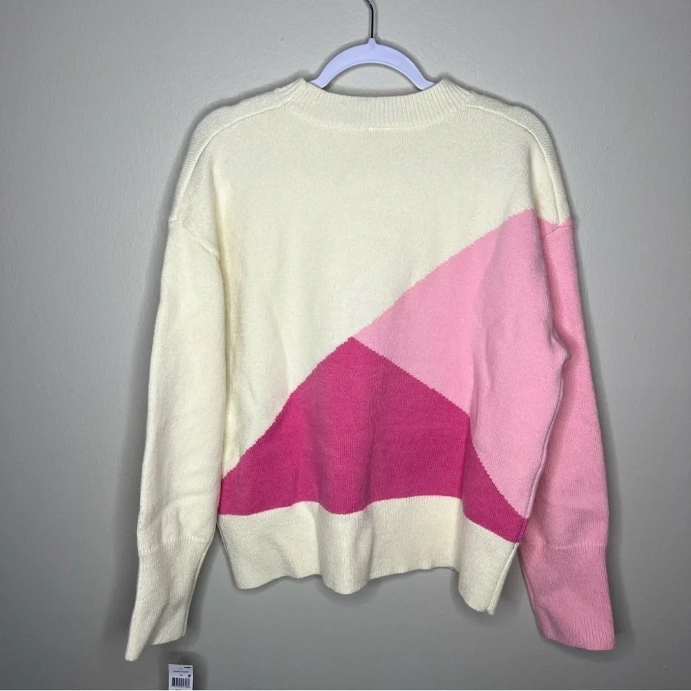 Grace‎ + Karma Color Block Long Sleeve Mock Neck Sweater